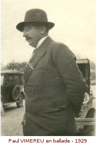Paul VIMEREU en ballade - 1929