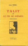 Couverture du roman Talit ou le Feu de Goémons, réédition posthume de 1994