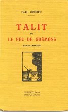 Couverture du roman Talit ou le Feu de Goémons, réédition posthume de 1994